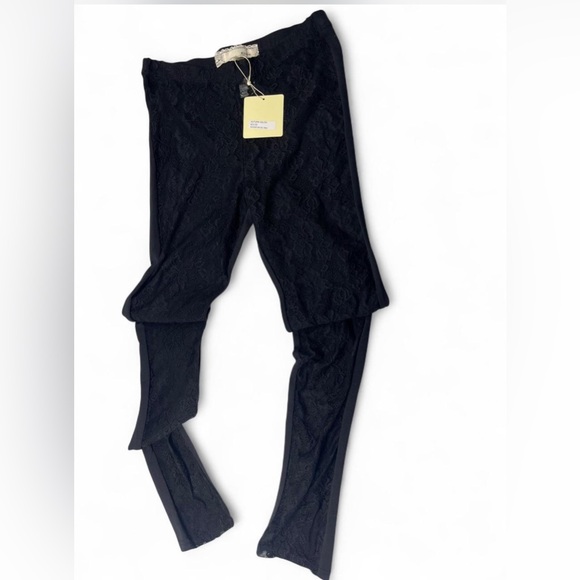 Pants - Black Lace Leggings